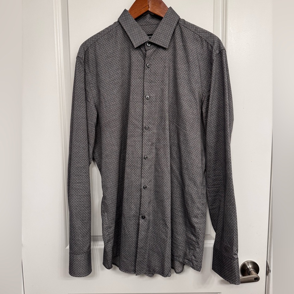 Men's Gray Patterned Shirt